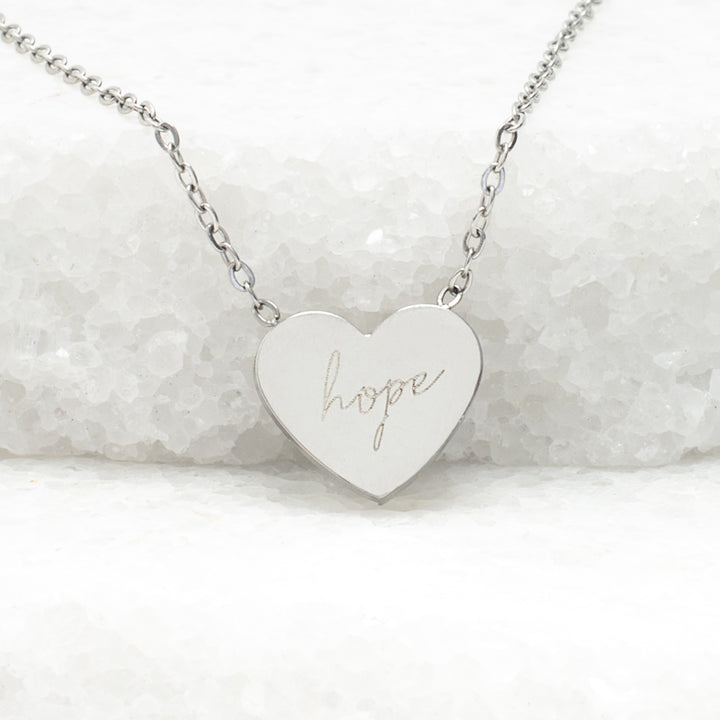Give Hope Necklace in Silver