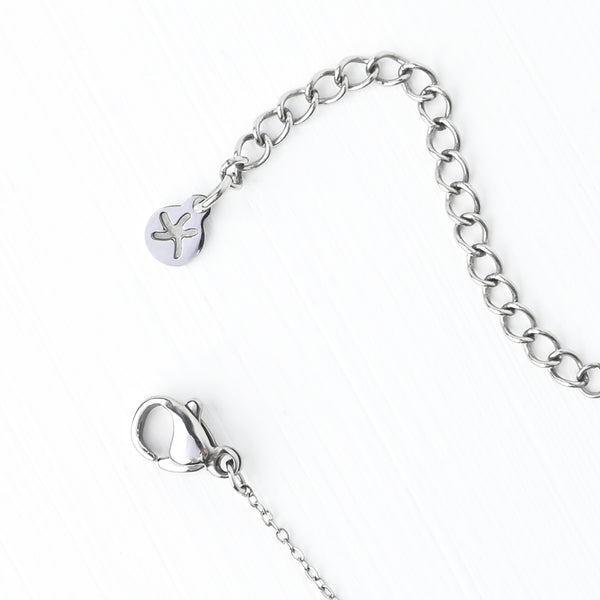 Silver plated necklace chain, starfish logo, ocean necklace, women's jewelry, fair trade business 
