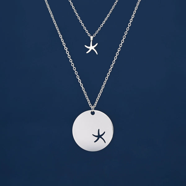 Beautiful starfish shaped necklace, symbolism for hope, freedom company, women's unique necklaces, best xmas gift ideas