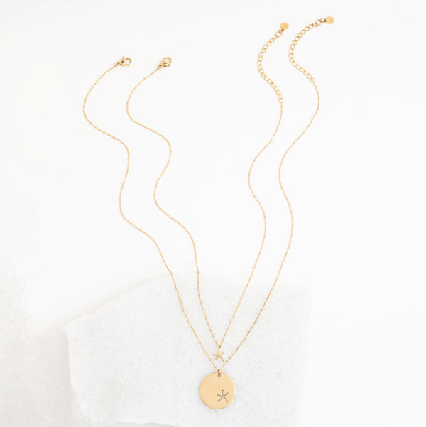 Full length necklace photo, adjustable chain, set of gold necklaces, home shopping jewelry, best Mother's day gift