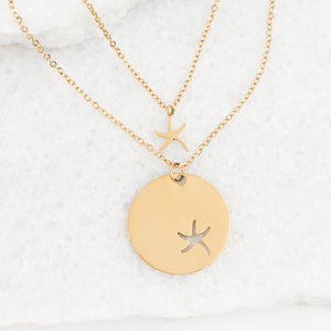 Cute gold necklace set, ocean jewelry, gold necklaces, women's jewelry, jewelry shop, unique xmas gifts