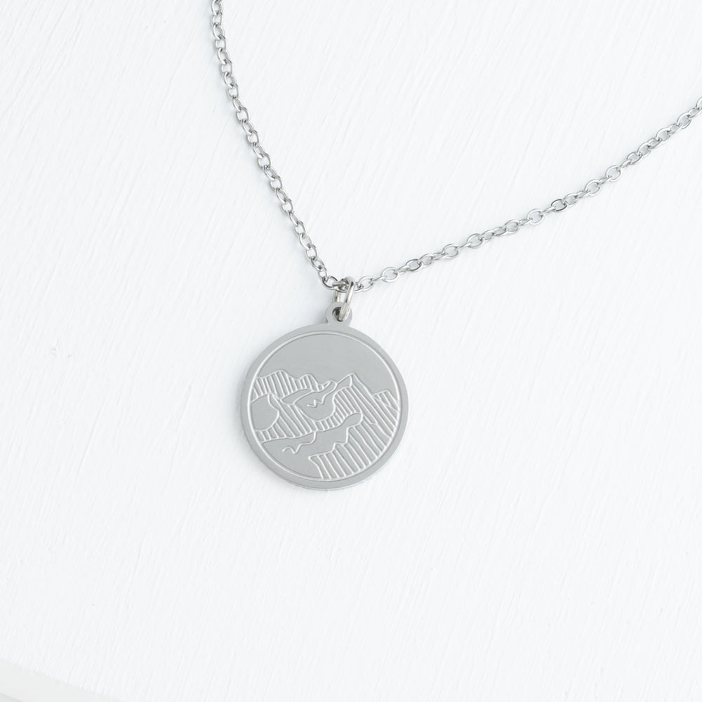 Mountain Adventure Necklace in Silver