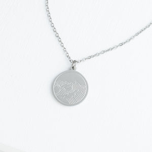Mountain Adventure Necklace in Silver