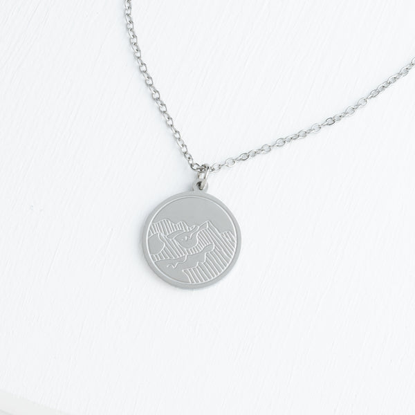 Mountain Adventure Necklace in Silver