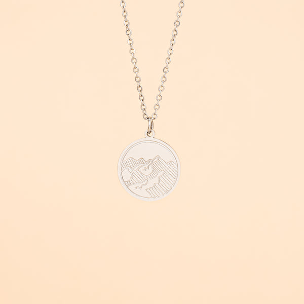 Mountain Adventure Necklace in Silver