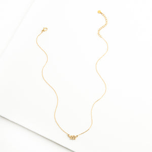 Rowen Leaf Necklace in Gold