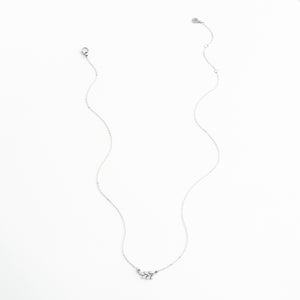 Rowen Leaf Necklace in Silver