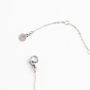 Rowen Leaf Necklace in Silver