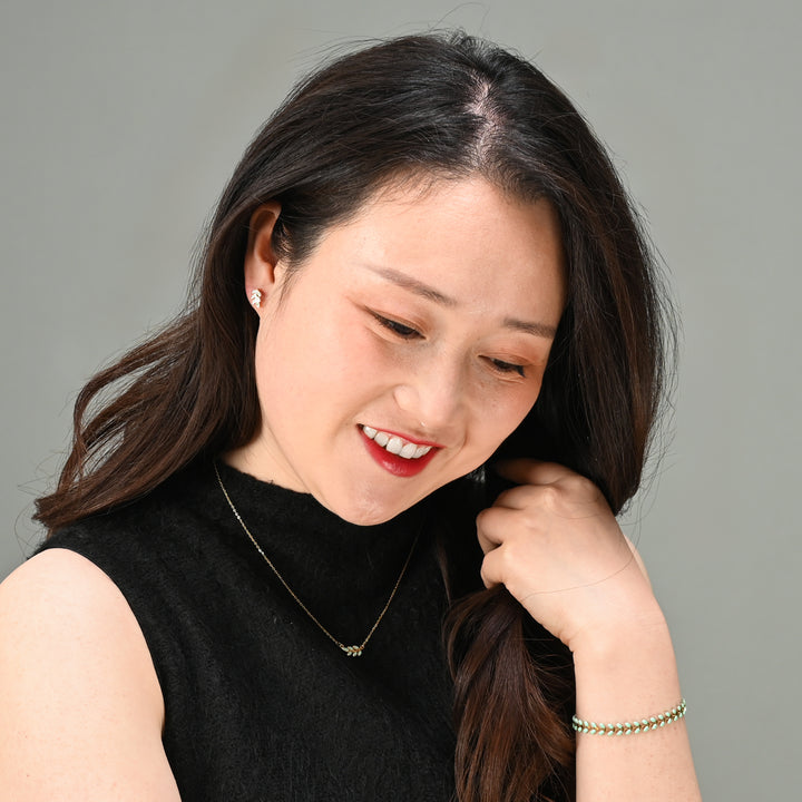 Rowen Leaf Stud Earrings