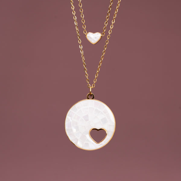 Photo of necklace pair, pearl necklace, mother of pearl jewelry, golds, quality jewelry, jewelry gift shops