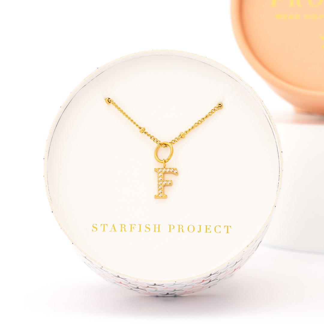 F Initial Kids Necklace