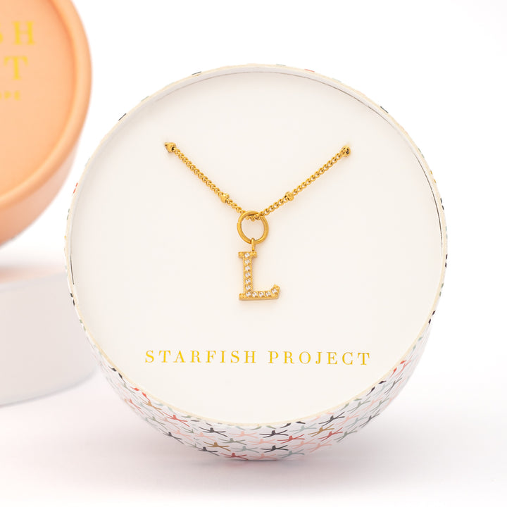 L Initial Kids Necklace