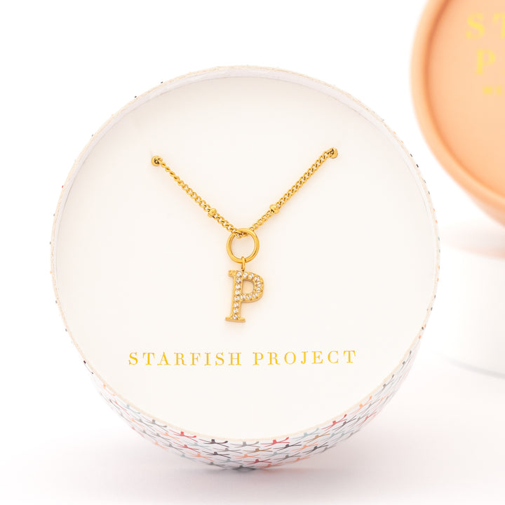 P Initial Kids Necklace