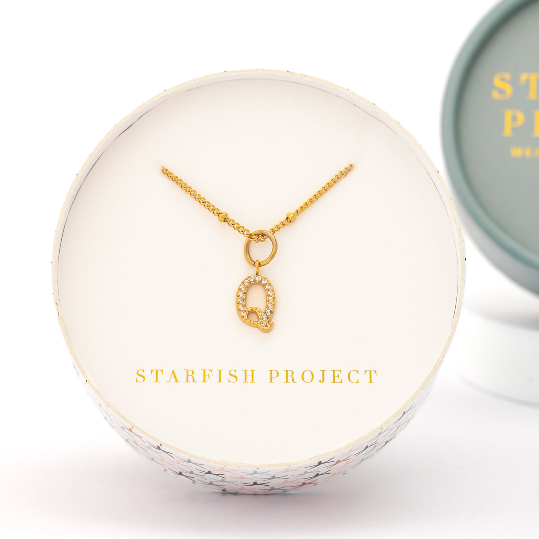 Q Initial Kids Necklace