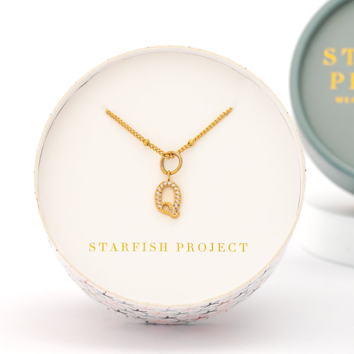Q Initial Kids Necklace