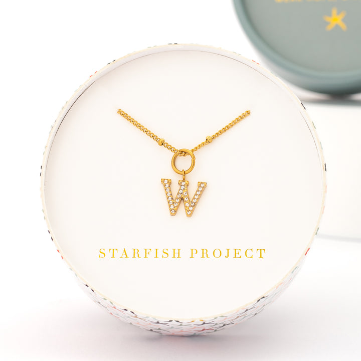 W Initial Kids Necklace