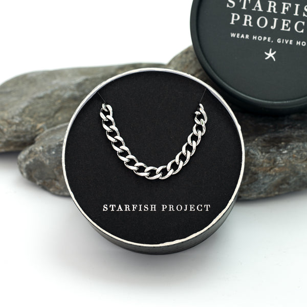 Starfish Project brand, gift packaging, chain necklace for guys, quality jewelry for men
