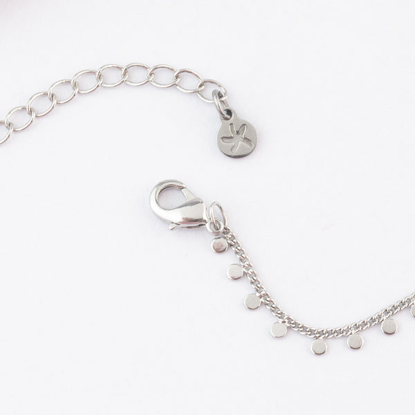 Photo of silver plated stainless steel chain, adjustable silver chain, symbolism of starfish, silver necklace chain, presents for christmas 