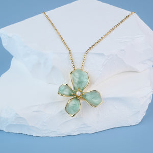 Hope in Bloom Necklace in Mint