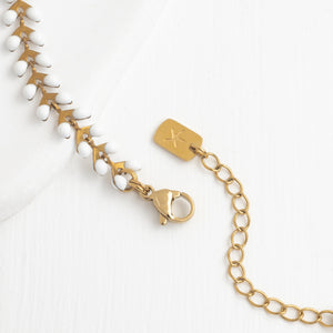 Starfish logo, starfish symbol, gold necklace chain, women's gold necklaces, sustainable fair trade business, chain with design