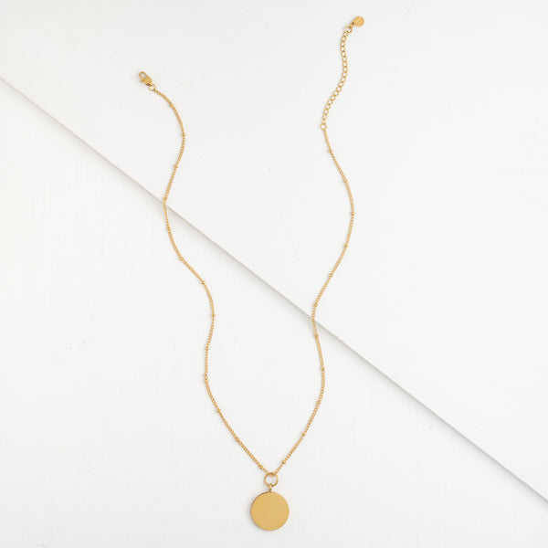 Full length photo of necklace that can be engraved, jewelry website, best xmas gift ideas