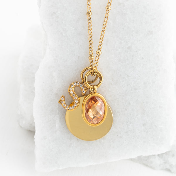 Birthstone, engravable, initial jewelry, jewelry you can customize, personalized jewelry like pandora, fair trade gift companies