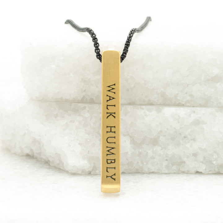 Justice Gold Bar Necklace