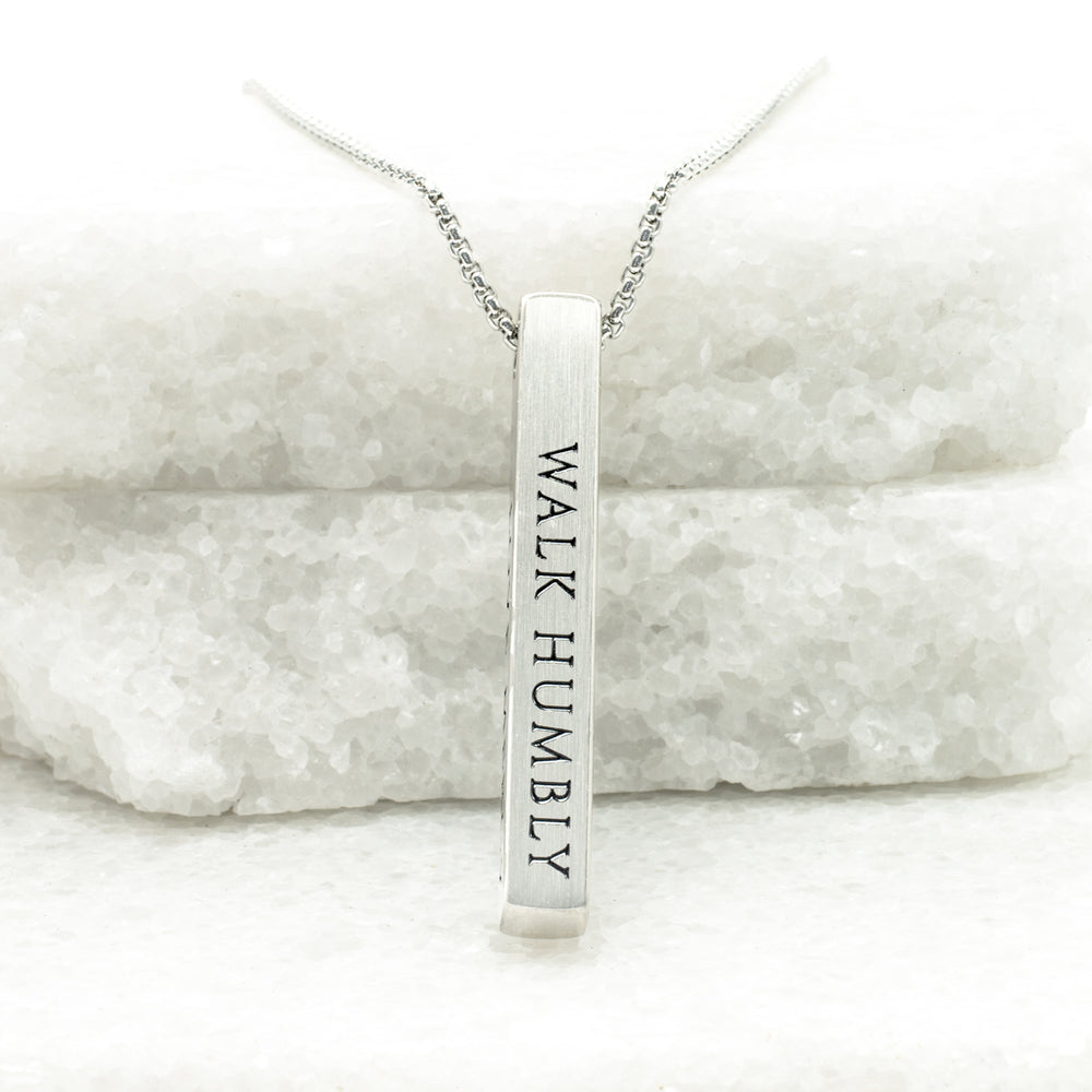 Justice Stainless Bar Necklace