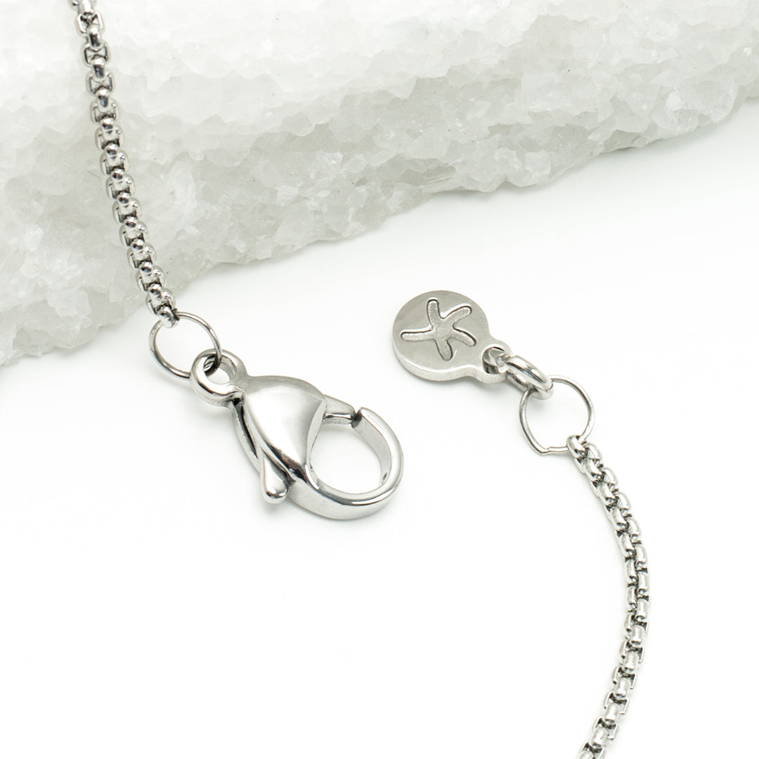 Justice Stainless Bar Necklace