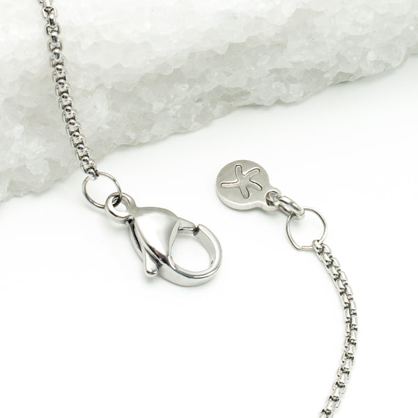 Justice Stainless Bar Necklace