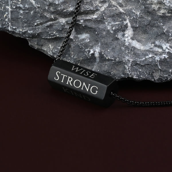 The Pillar Necklace – Matte Black