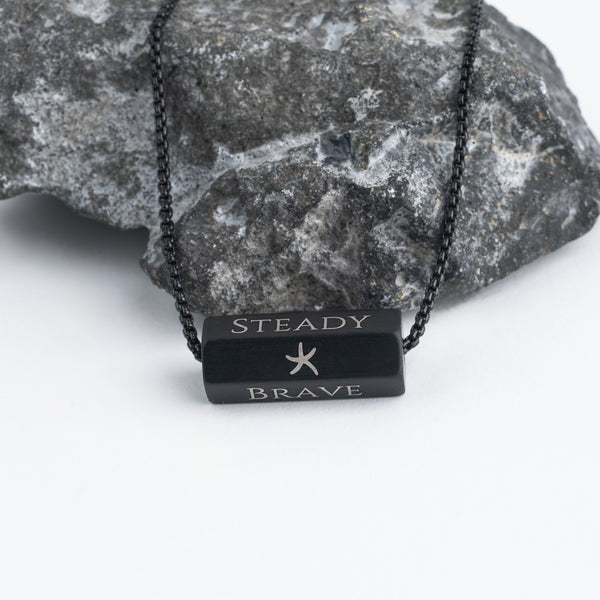 The Pillar Necklace – Matte Black