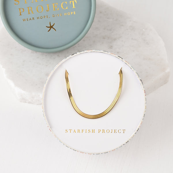Radiant Joy Snake Chain Necklace