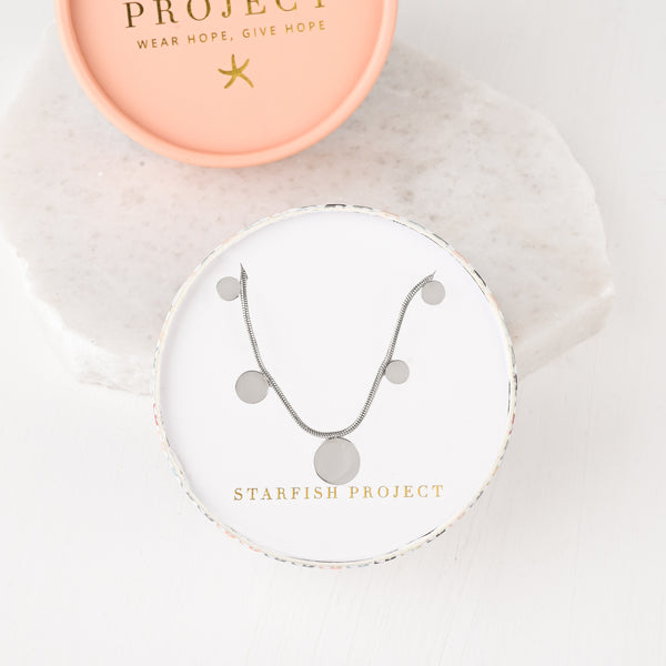 Orion's Beacon Silver Necklace