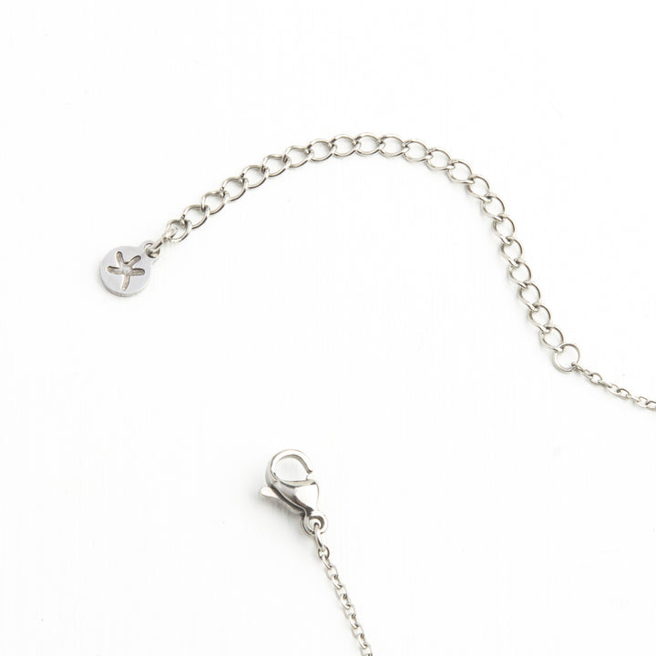 Glittering Garland Platinum and Zircon Necklace