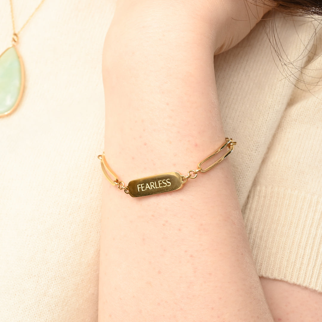 Fearless Gold Chain Bracelet