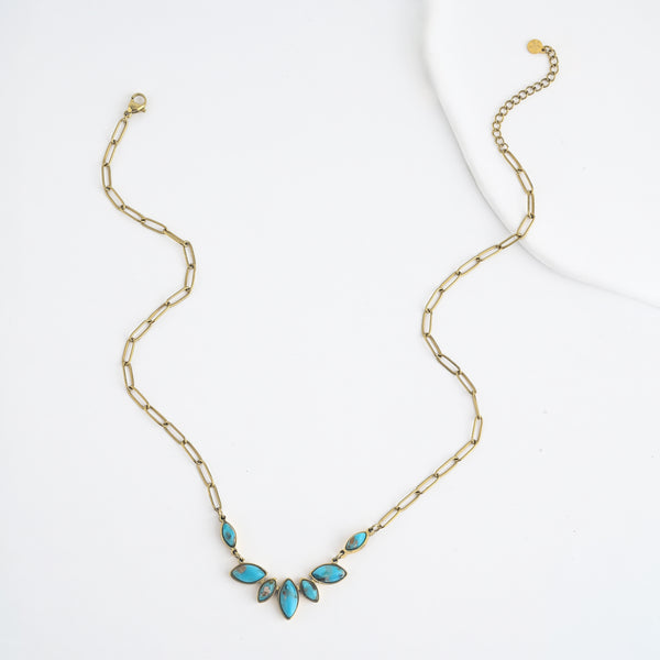 Boundless Voyage Turquoise Emperor Stone Necklace