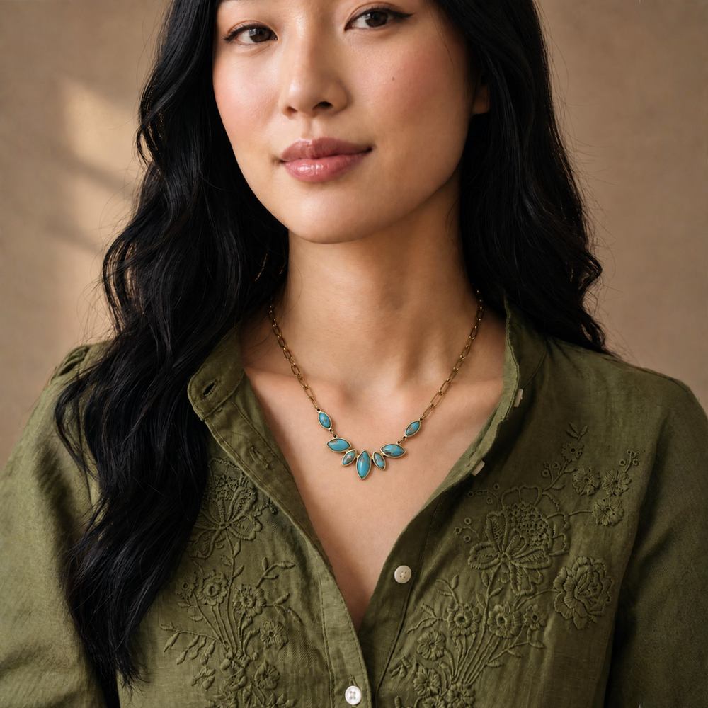 Boundless Voyage Turquoise Emperor Stone Necklace