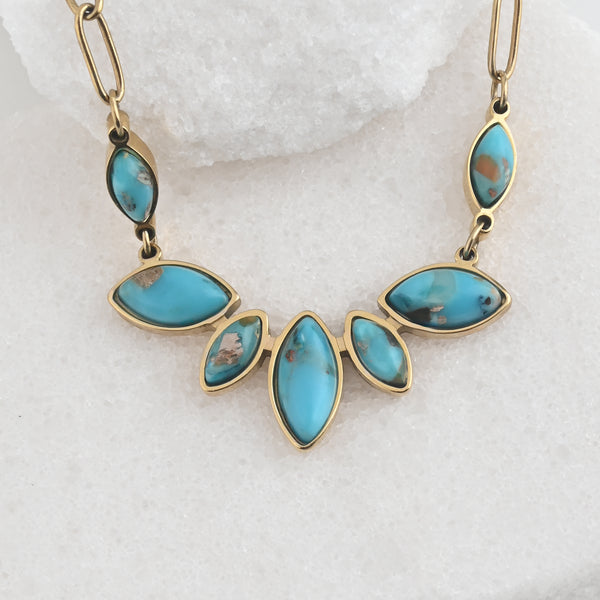 Boundless Voyage Turquoise Emperor Stone Necklace