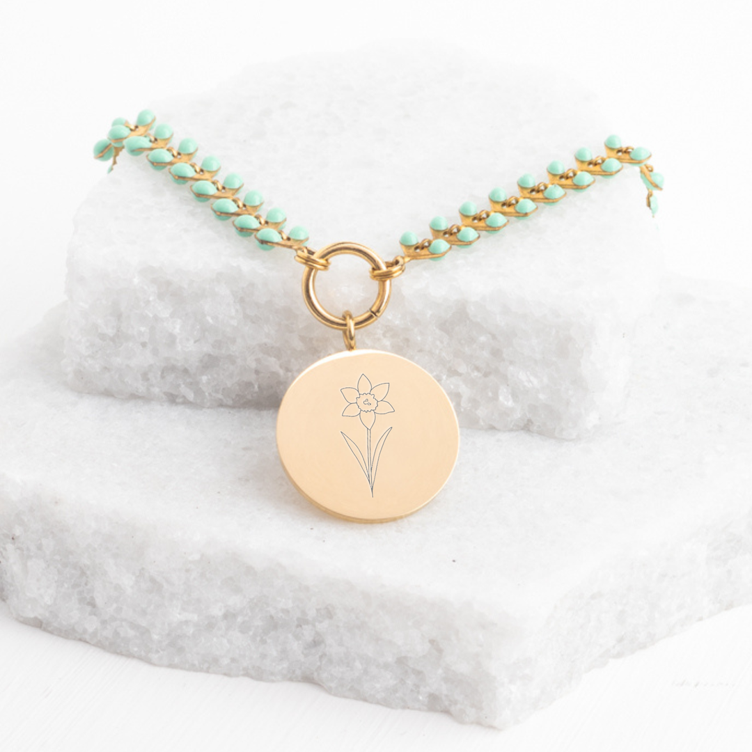 Birth Flower Seeds of Hope Necklace