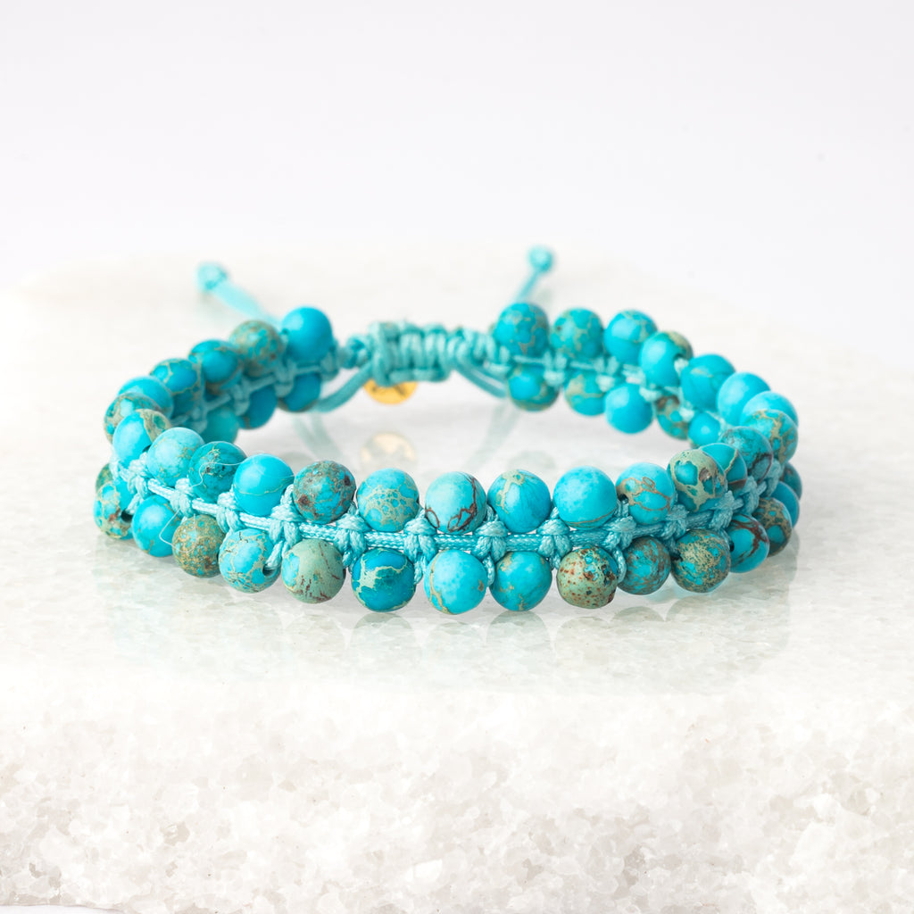 アクセサリー KAMIYA Mexican Beads Bracelet BLUE 500x0.jpg