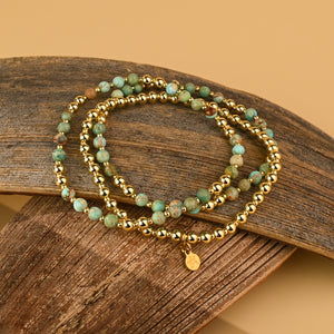 Light We Carry Bracelet Set in Turquoise