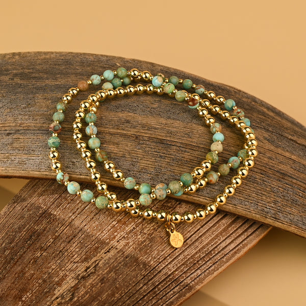 Light We Carry Bracelet Set in Turquoise
