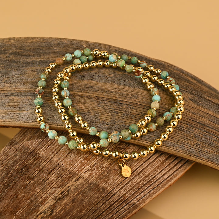 Light We Carry Bracelet Set in Turquoise