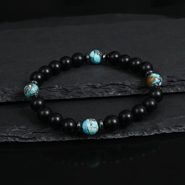 Women's artisan jewelry, ideas for men for Christmas, men's bracelets, black beaded bracelet for men, gift ideas for the holidays