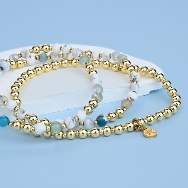 Light We Carry Bracelet Set in Agate