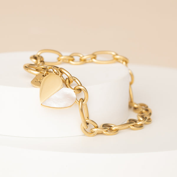 Quality gold bracelet, pearl bracelet pendant, fair trade gold jewelry, women's bracelet, Starfish Project