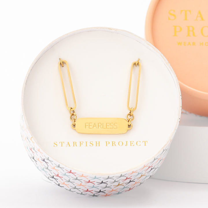 Fearless Gold Chain Bracelet