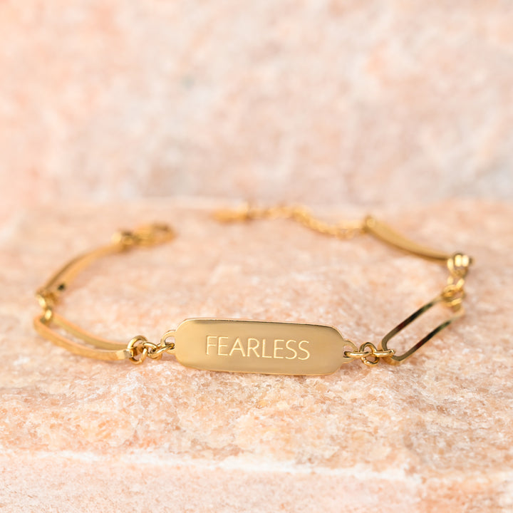 Fearless Gold Chain Bracelet