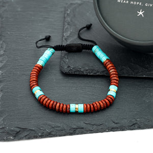 Hand made jewelry for men, freedom businesses, sustainable fair trade jewelry, bracelets for men, creative gift ideas for Christmas